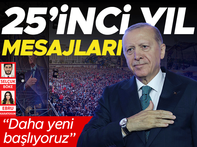 Erdoğan'dan 50 Yıllık Vizyon: 25 Yıl Planı Açıklandı