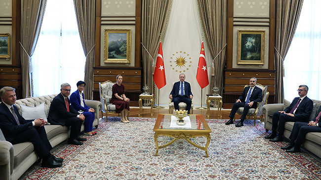 Erdoğan ile AB Temsilcisi Kallas görüştü