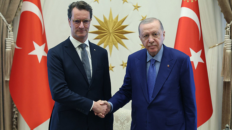Erdoğan, Almanya Kuzey Ren-Vestfalya Başbakanı Wüst'ü Ağırladı