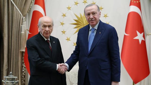 Erdoğan ile Bahçeli Beştepe'de Kritik Görüşme