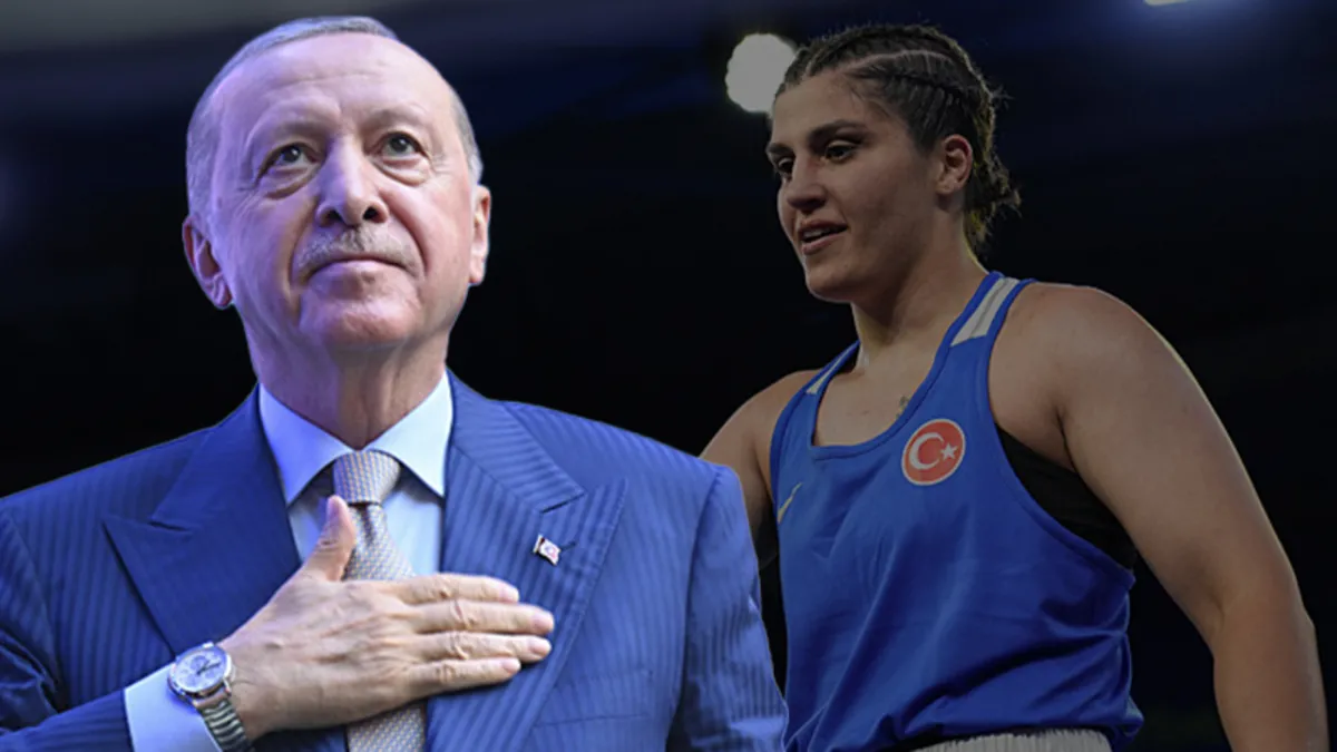 Erdoğan, Busenaz Sürmeneli'yi Avrupa Şampiyonası altın madalyası için tebrik etti
