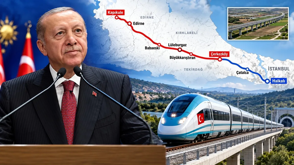 Erdoğan Çerkezköy-Kapıkule Hattı'nı Açtı: Ekonomiye Can Suyu