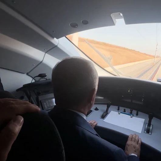 Erdoğan Çerkezköy-Kapıkule Hızlı Treni'ni Kullandı