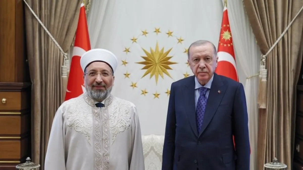 Erdoğan, Diyanet İşleri Başkanı Arpaguş'u Kabul Etti