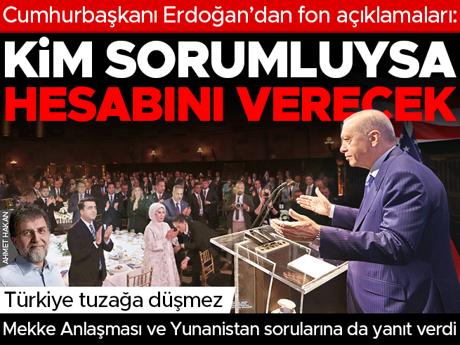 Erdoğan'dan fon soruşturması mesajı: Hesap sorulacak