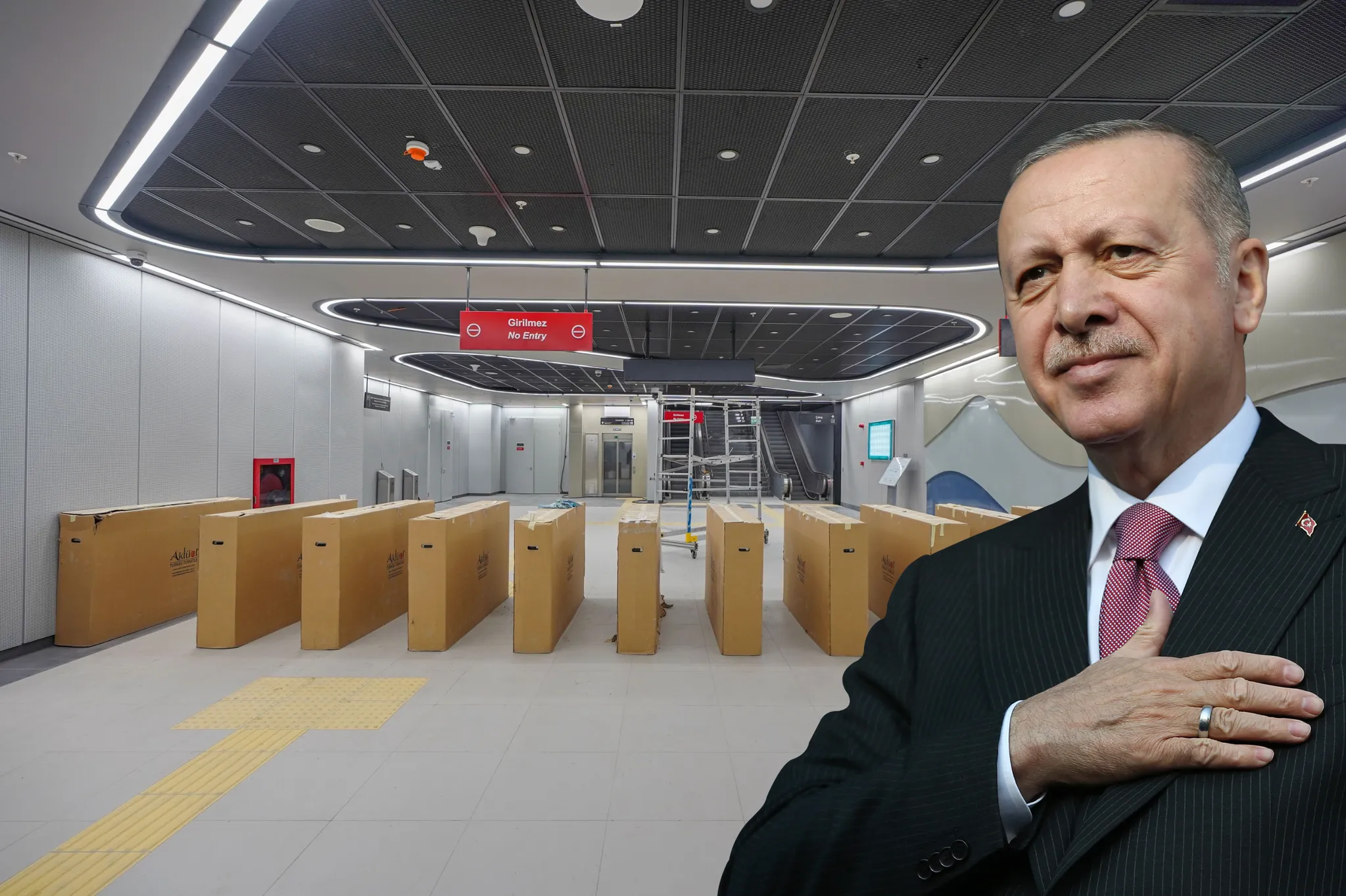 Erdoğan, Halkalı-İstanbul Havalimanı-Gayrettepe Metro Hattı'nı Açıyor