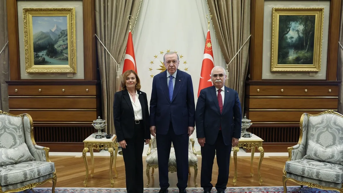 Erdoğan, İspanya Anayasa Mahkemesi Başkanvekili Huertas'ı Kabul Etti
