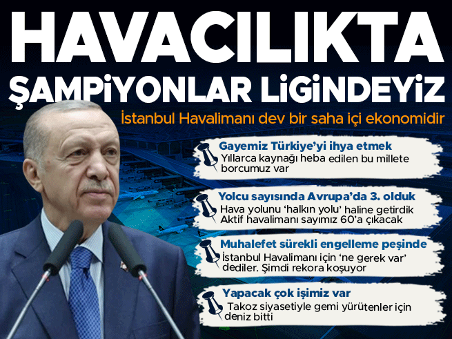 Erdoğan: İstanbul Havalimanı Dünyanın En Büyük Havalimanı Olacak