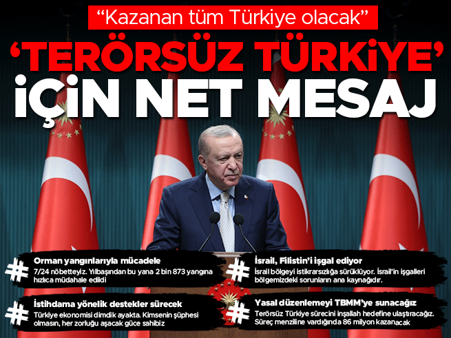 Erdoğan Kabine Toplantısı Sonrası Kritik Mesajlar Verdi