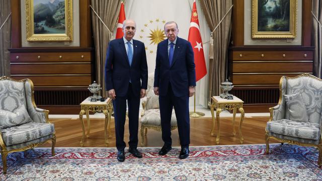 Erdoğan'dan Kurtulmuş'a TBMM'de yeni dönem vurgusu