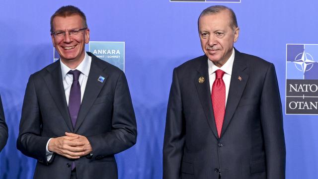 Erdoğan ve Letonyalı Mevkidaşı Rinkevics Görüşmesinde Ekonomik İşbirliği Vurgusu