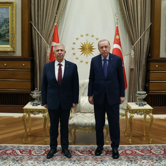 Erdoğan, Mansur Yavaş'ı Külliyede kabul etti: Metro yatırımları görüşüldü