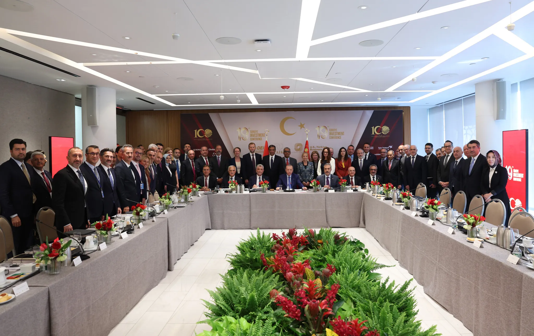 Erdoğan New York'ta iş insanlarıyla bir araya geldi