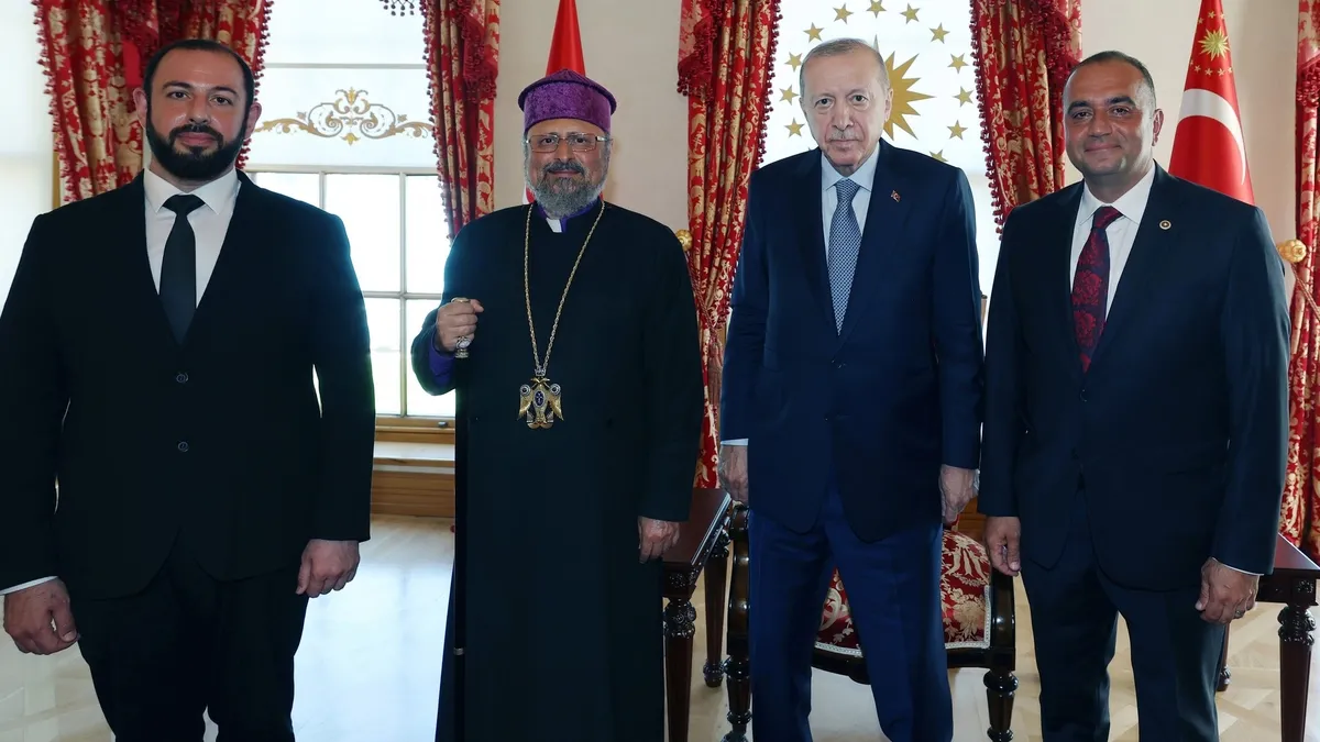 Erdoğan, Patrik Maşalyan ve Sıvacıoğlu'nu Kabul Etti