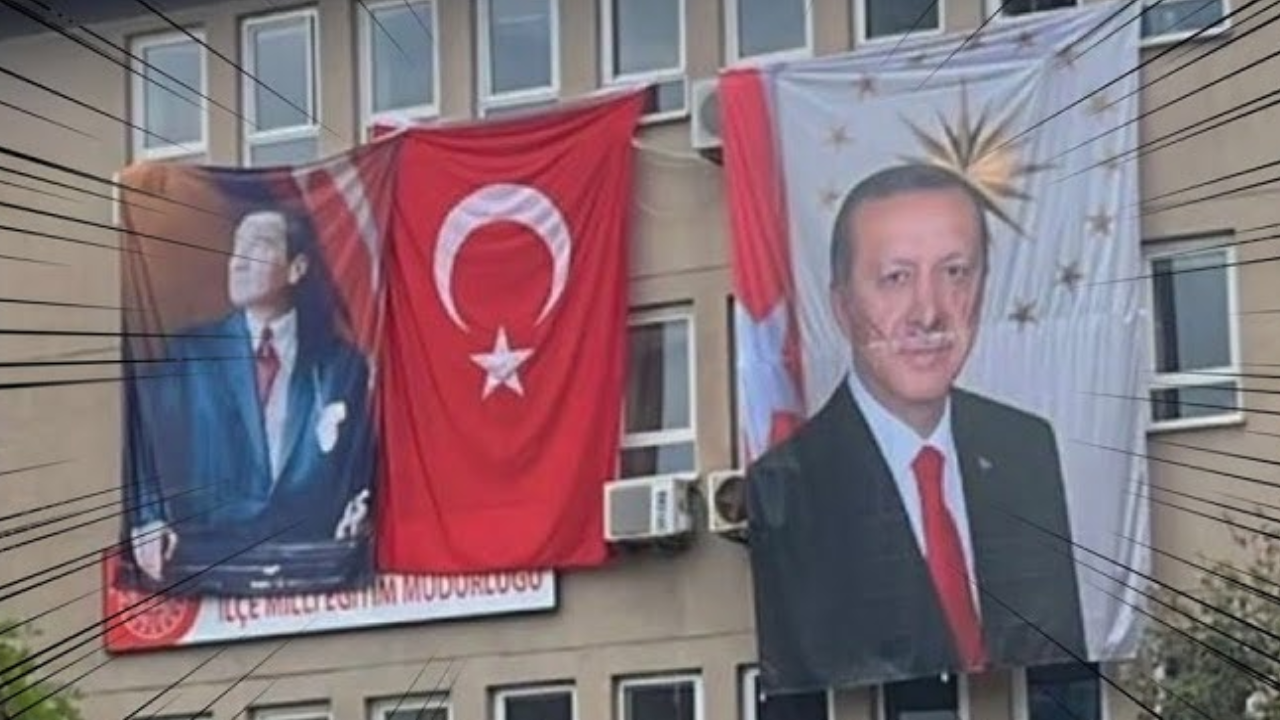 Erdoğan posteri asan okulda öğretmene soruşturma