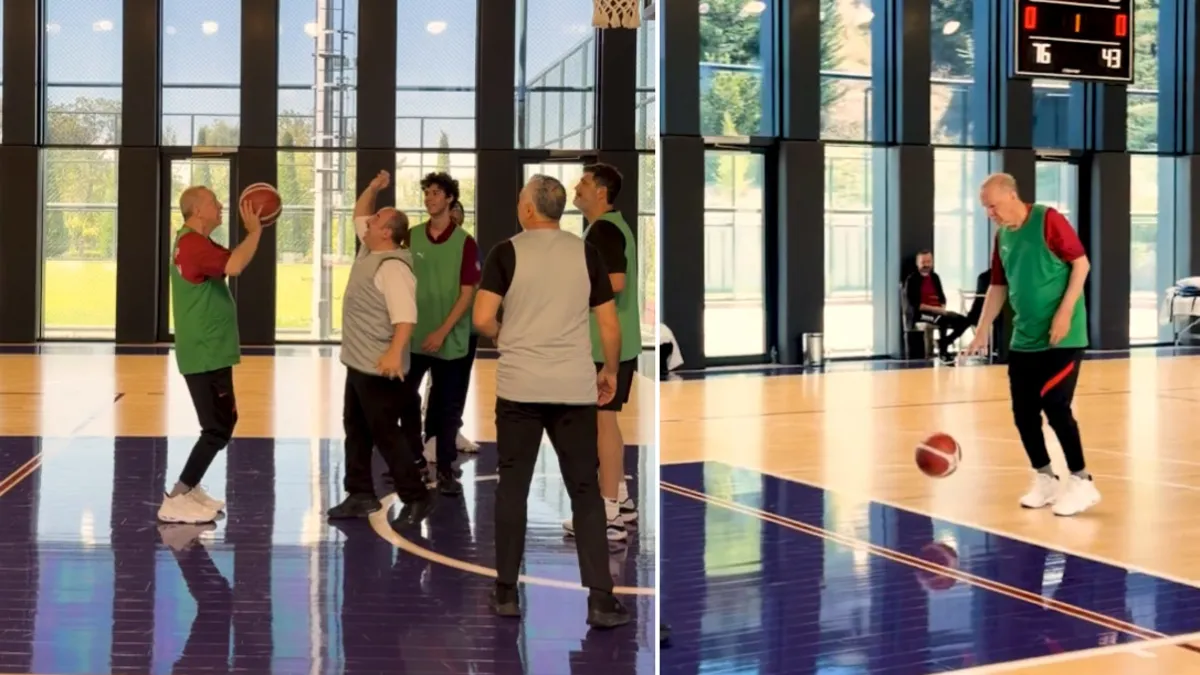 Erdoğan Sahada Basketbol Oynadı: 'Haydi Ömer, Yap Sayını