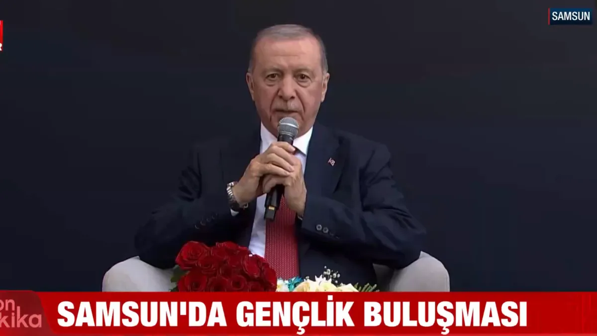 Erdoğan Samsun'da gençlerle buluştu: 'Gençlik Türkiye'nin geleceği