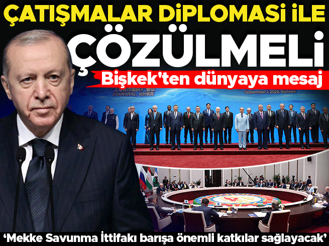 Erdoğan'dan Şanghay Zirvesi'nde Türk Dünyası Vurgusu