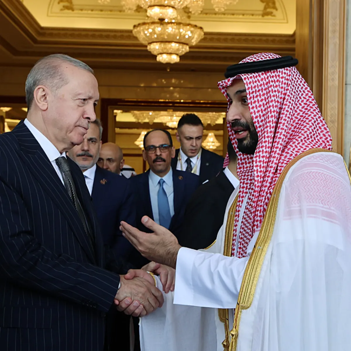 Erdoğan Suudi Arabistan'da: Veliaht Prens Selman ile Görüşme