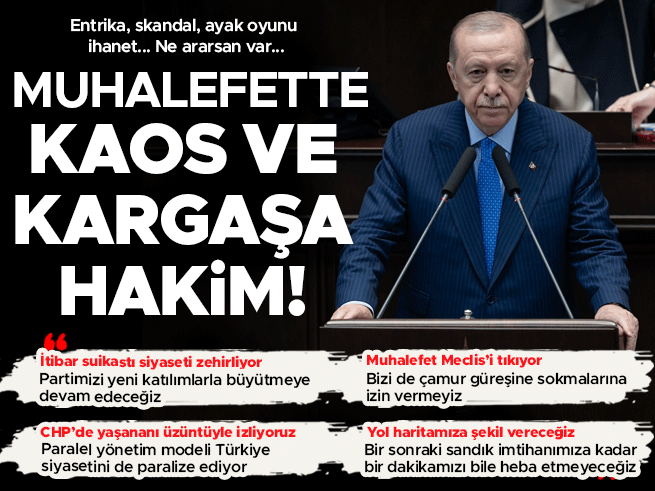Erdoğan'dan TBMM'de Grup Toplantısı'nda Yeni Mesajlar