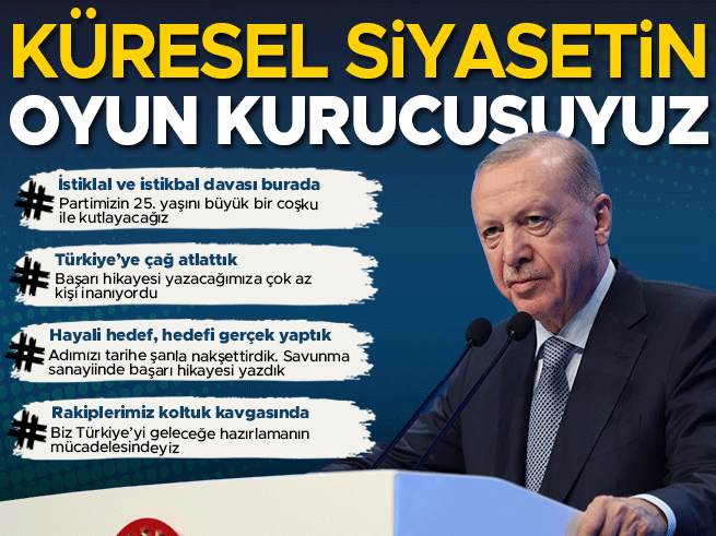 Erdoğan: Türkiye Yüzyılı’nda hedefimiz büyümek ve kalkınmak