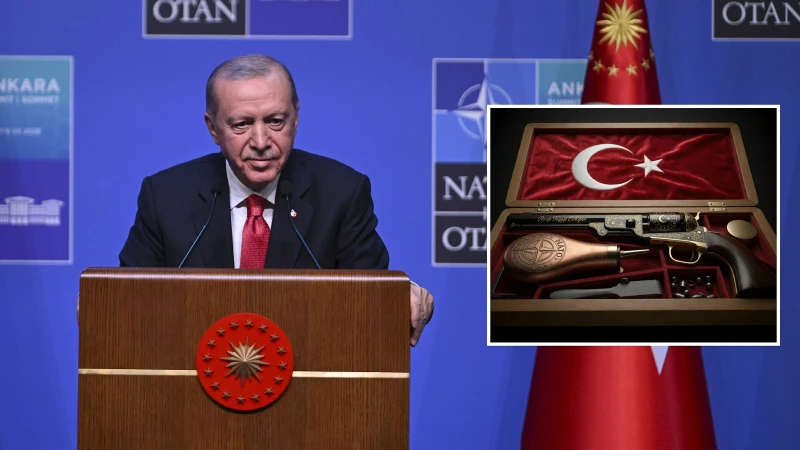 Erdoğan'dan NATO liderlerine 'tabanca' hediyesi
