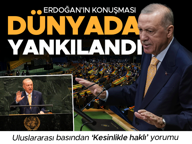 Erdoğan'ın BM Konuşması Dünya Basınında Yankı Uyandırdı