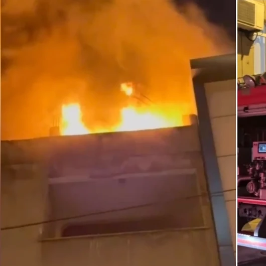 Esenler'de metruk binada çıkan yangın söndürüldü