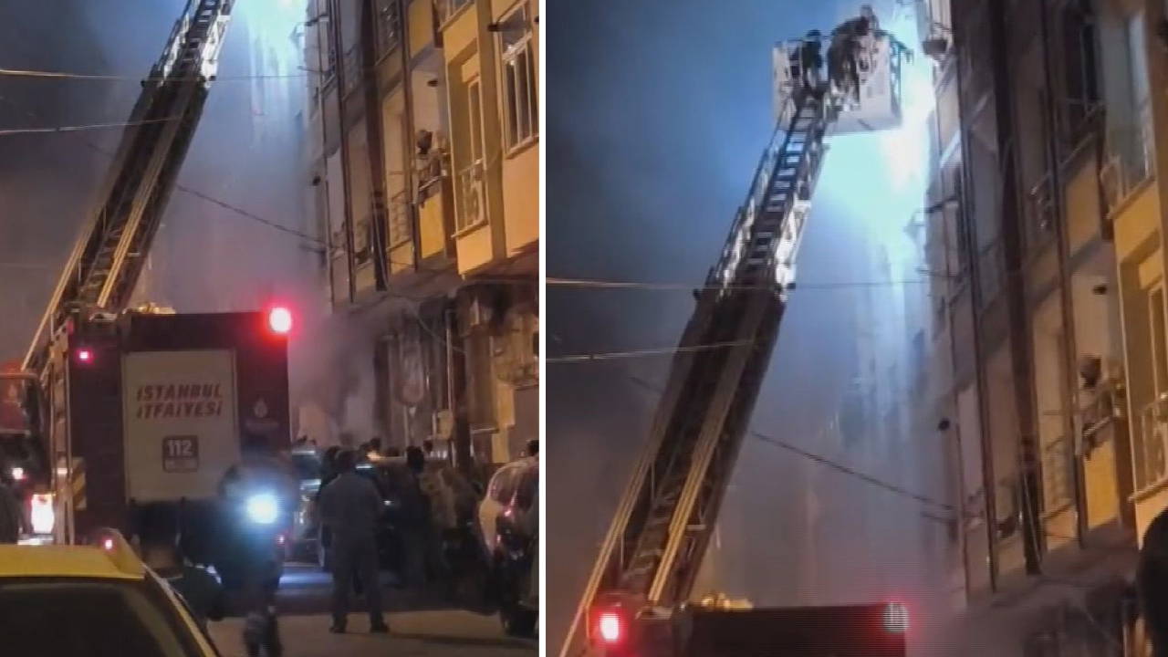 Esenyurt'ta 5 katlı binada yangın paniği: Mahsur kalan 2'si çocuk 3 kişi kurtarıldı