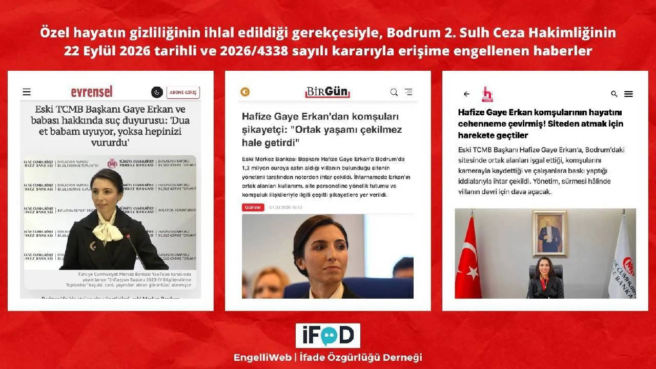 Eski TCMB Başkanı Erkan Haberlerine Erişim Engeli