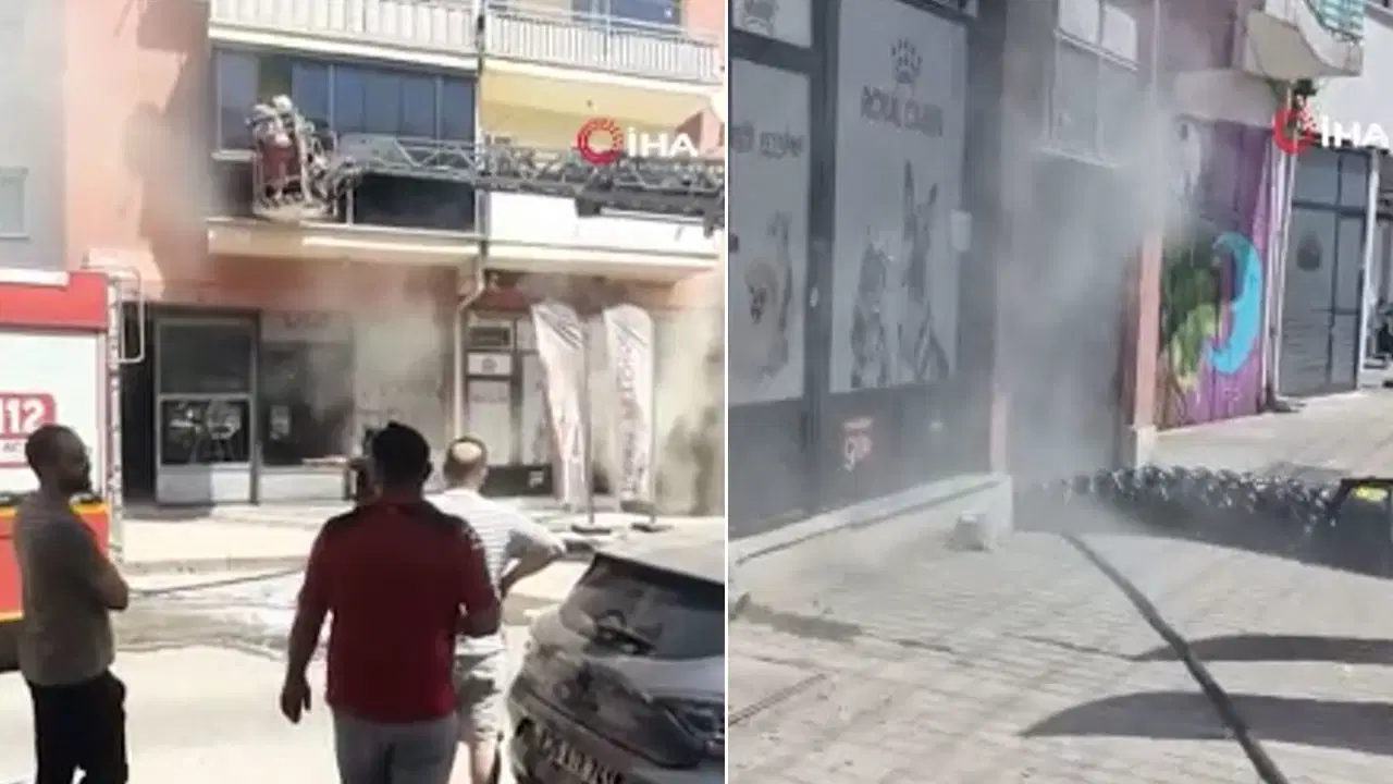 Eskişehir'de iş yeri yangını: 6 kişi dumandan etkilendi