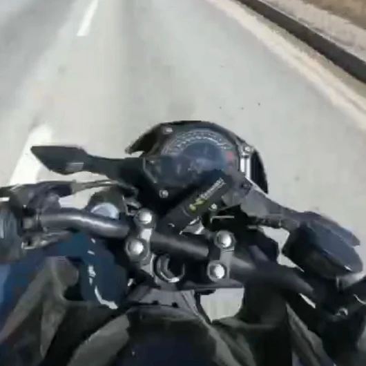 Eskişehir'de Motosiklet Kazası Kask Kamerasında