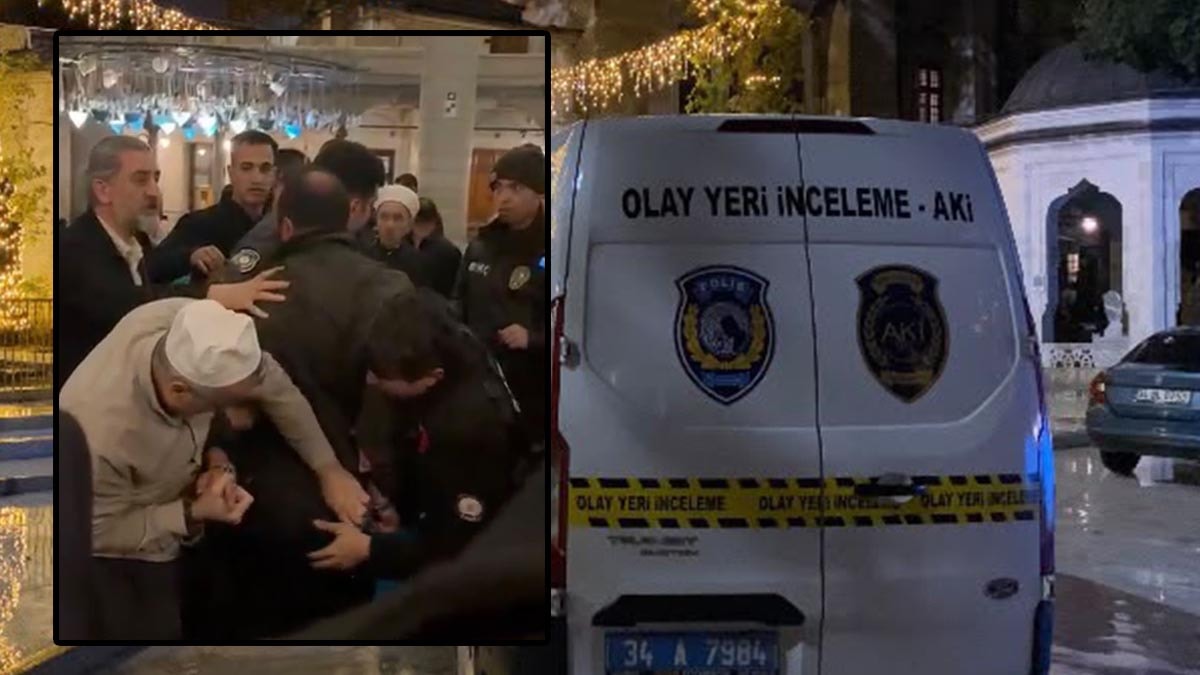 Eyüpsultan Camii'nde namaz sırasında silahlı kavga: 4 el ateş edildi