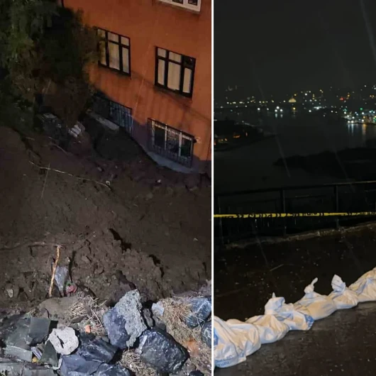 Eyüpsultan'da Sağanak Sonrası Toprak Kayması: 25 Kişi Tahliye Edildi
