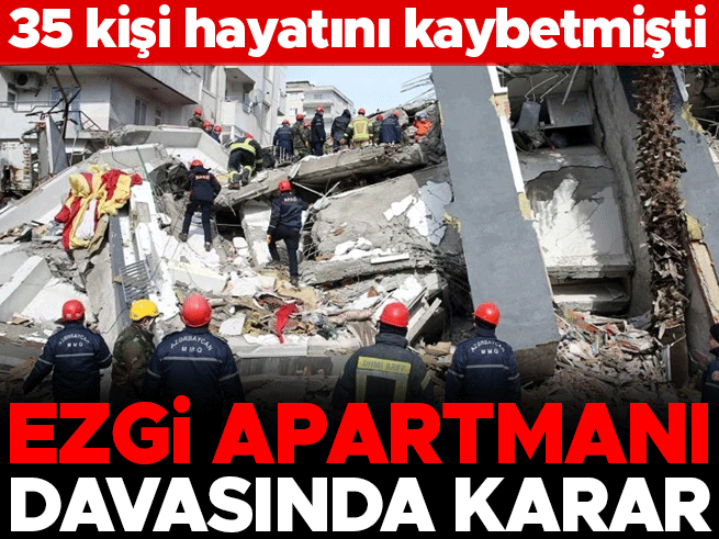 Ezgi Apartmanı Davası: Sanıklara 876 Yıl Hapis İstemiyle Karar