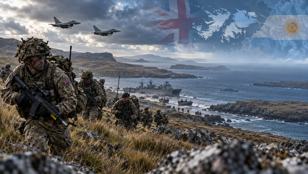 Falkland Adaları'nda İngiliz Ordusundan Savaş Tatbikatı