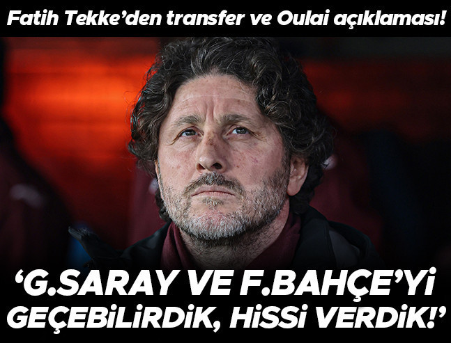 Fatih Tekke: Galatasaray ve Fenerbahçe'yi Geçebilirdik
