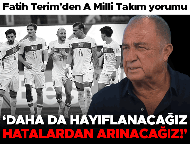 Fatih Terim'den A Milli Takım yorumu: 'Hatalardan arınacağız