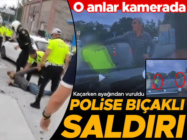Fatih'te Polise Bıçaklı Saldırı: Şüpheli Ayağından Vurularak Yakalandı