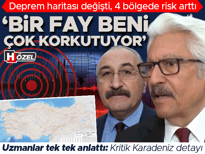 Fay haritası güncellendi: 4 bölgede risk artıyor! Karadeniz'deki fay hattı endişe yaratıyor