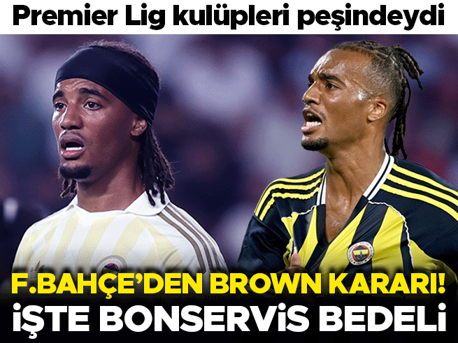 Fenerbahçe'de Archie Brown kararı: Bonservis bedeli belirlendi