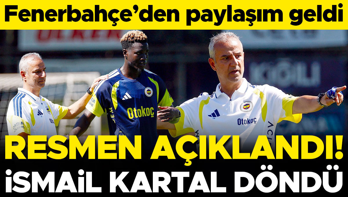 Fenerbahçe'de İsmail Kartal Dönemi Resmen Başladı