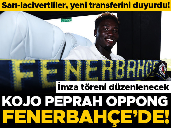 Fenerbahçe, Ganalı Yıldız Kojo Peprah Oppong'u Renklerine Bağladı! İşte Detaylar