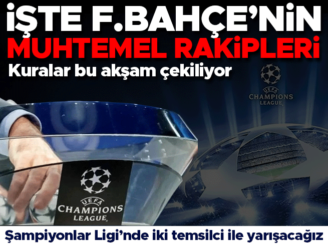 Fenerbahçe'nin Şampiyonlar Ligi'ndeki Rakipleri Belli Oldu