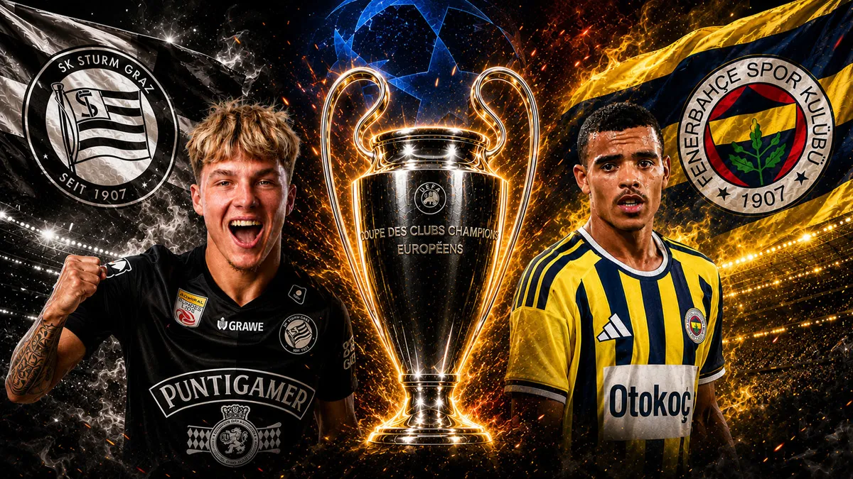 Fenerbahçe, Şampiyonlar Ligi'nde Sturm Graz'a Konuk