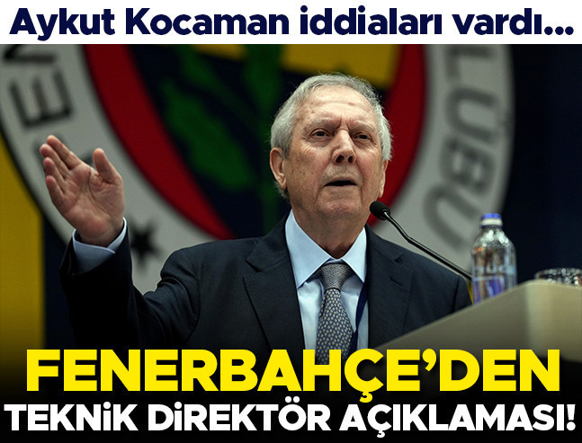 Fenerbahçe'den teknik direktör açıklaması: Hiç kimseyle anlaşma yok