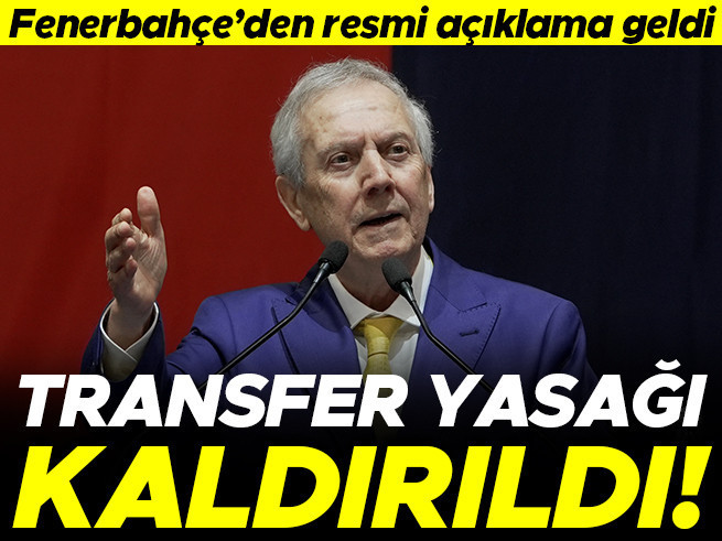 Fenerbahçe'nin Transfer Yasağı Kaldırıldı