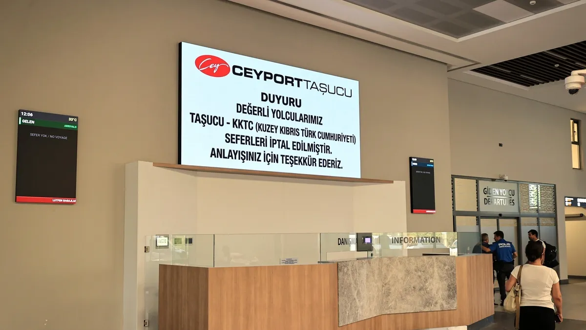 Feribot Faciası Sonrası Mersin-Girne Hattında Seferler İptal