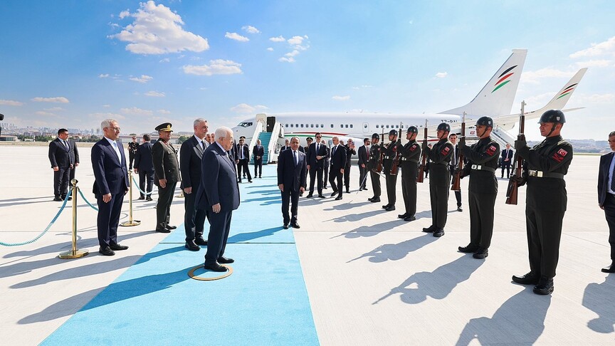 Filistin Devlet Başkanı Abbas Ankara'da