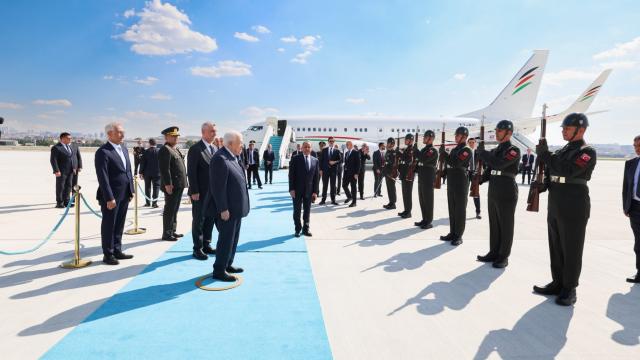 Filistin Devlet Başkanı Abbas Ankara'da
